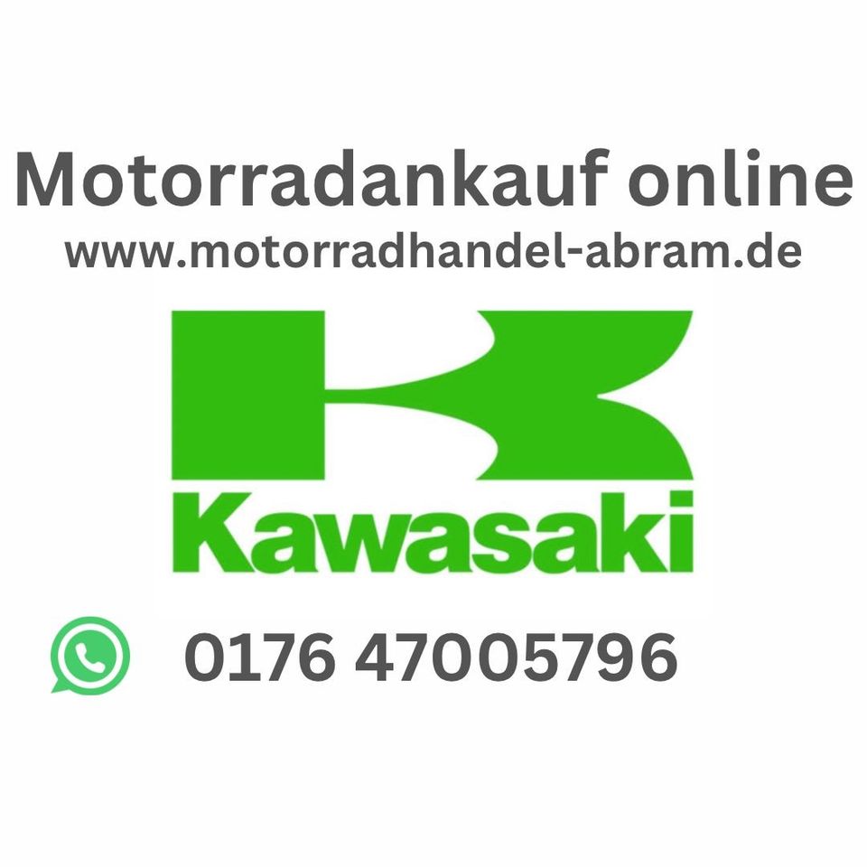 Ankauf aller  Kawasaki Motorräder Ninja Zx6r/Zx9r/Zx10r/Zx12r/Z750/Z800/Z900/Z1000/ ZZR1200/1400/Versys 650/1000/Vn800/Vn1500/Vn1600/Vn1700/Vn2000/Drifter/Vulcan/KLV1000 in Paderborn