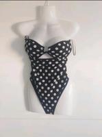 Zara Badeanzug cut Out Punkte schwarz weiß *Neu* Sachsen - Riesa Vorschau