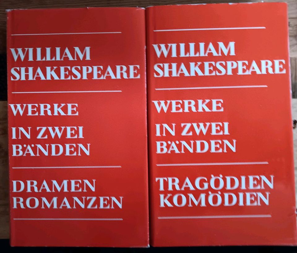 William Shakespeare Werke in zwei Bänden in Falkensee