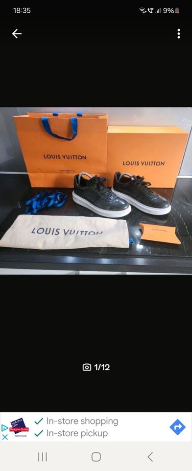 Original Louis Vuitton Sneackers in schwarz in Elsdorf