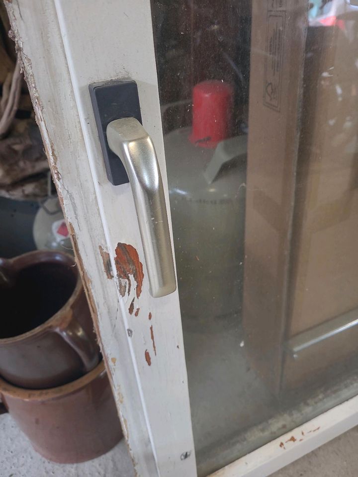 Großes Fenster mit Rahmen aus Holz 1fach verglast Frühbeet Garten in Schloßvippach