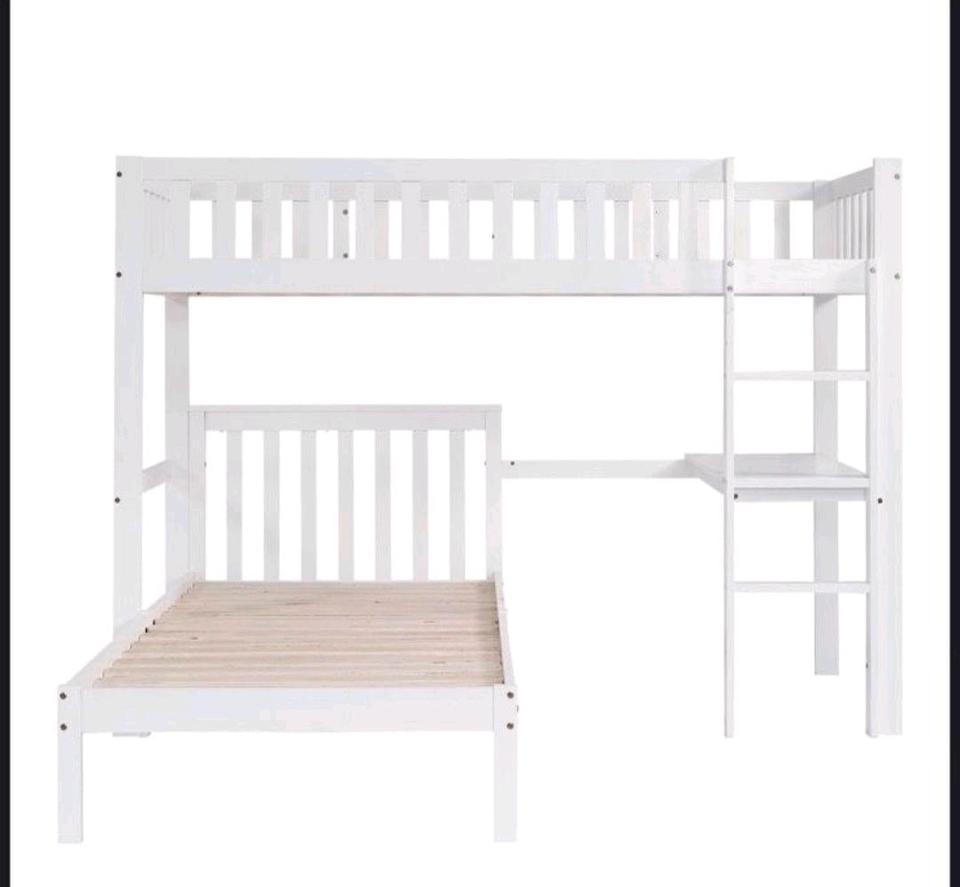 Etagenbett Kinderbett 90x200 Neu Hochbett Jugendbett Holzbett in Hamburg