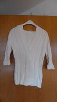 Pullover, cremeweiß, 100% Baumwolle, mit Kapuze, Gr. S Neumünster - Tasdorf Vorschau