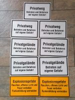 Blechschild- Verbotsschild  - Betreten des Grundstücks verboten Baden-Württemberg - Schopfloch Vorschau