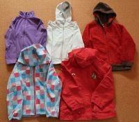 Jacke Sweatjacke mit Kapuze grau Fleecejacke lila 122 128 Dresden - Dresden-Plauen Vorschau