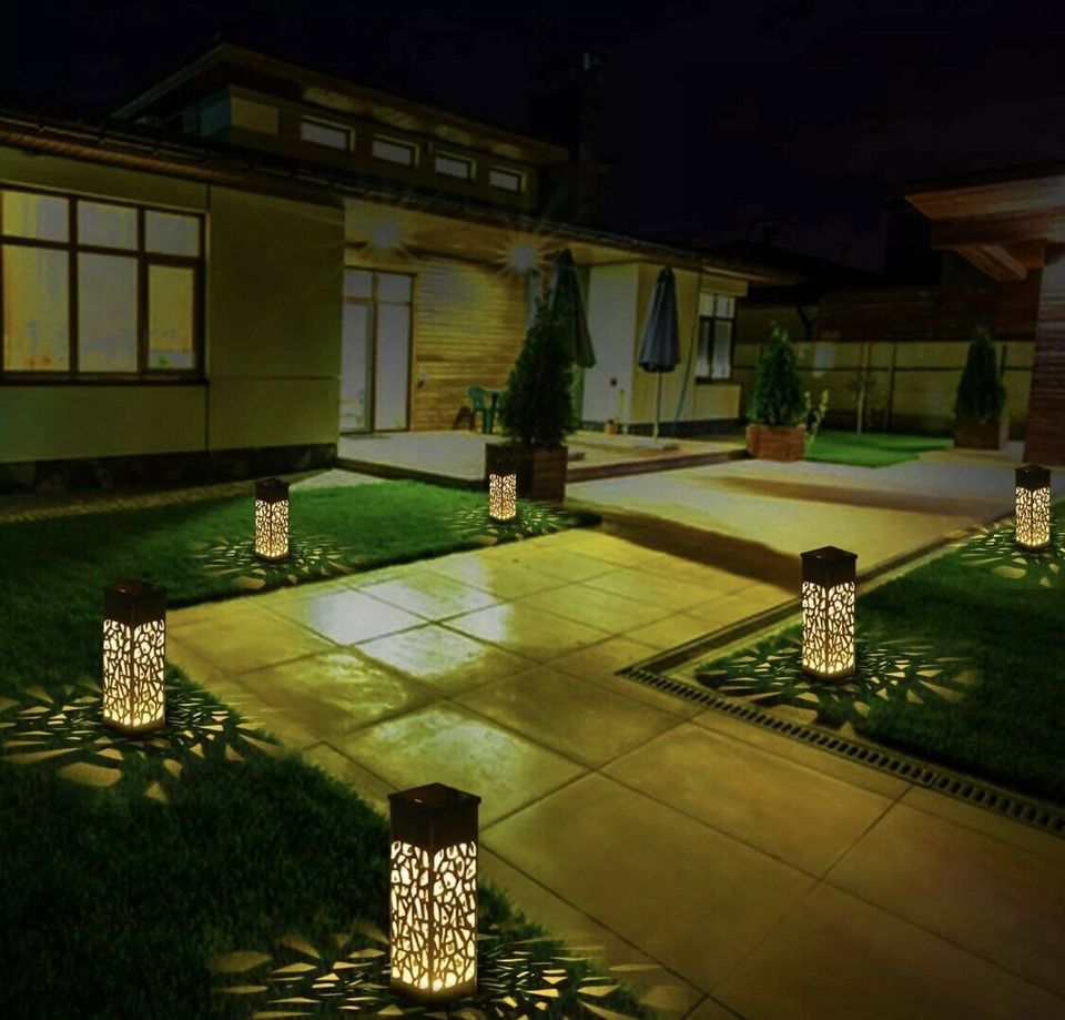 6x Gartenlampe Solarleuchte LED Garten Lichter Bahn Dekoration in Bebra