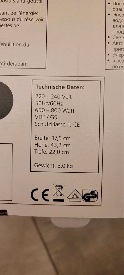 Ritter Cafena 5 Kaffeemaschine schwarz Made in Germany in Wabern