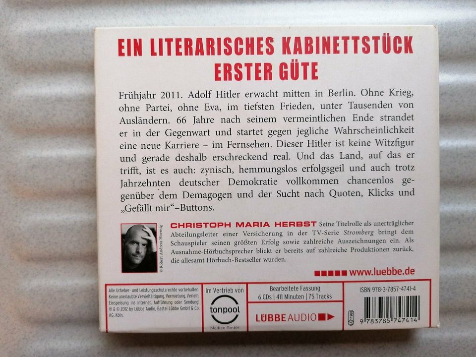 Er ist wieder da Hörbuch 6 CDs Christoph Maria Herbst liest OVP in Meckenbeuren