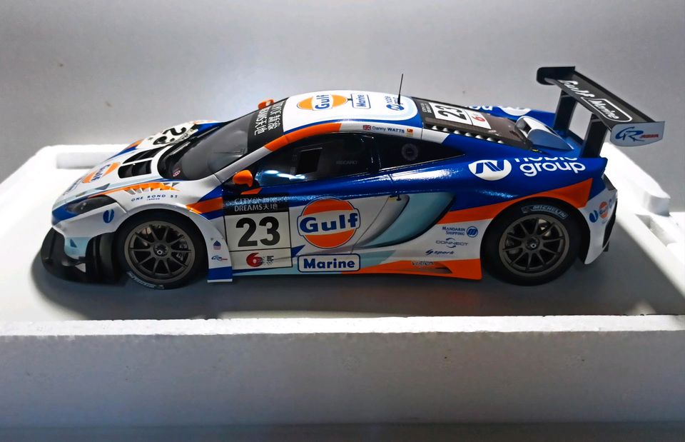 1:18 TSM true scale GULF McLaren mp4-12c GT3 Macau 2013 nur 500 in Recklinghausen