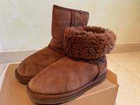 EMU Leder Boots Schuhe Stiefelette mit Fell Winterstiefel gr. 39 Hessen - Wölfersheim Vorschau