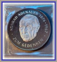 25 Gramm Silber Medaille, Münze Zum Gedenken Konrad Adenauer Nordrhein-Westfalen - Bad Laasphe Vorschau