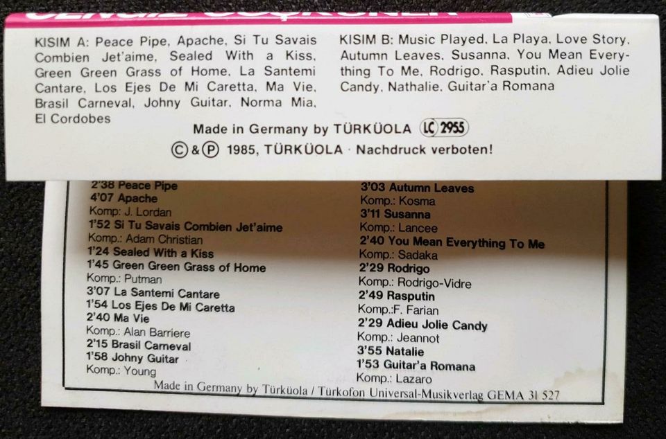 Türkische Musik kasetten CENGİZ COŞKUNER ANILARIMIZ in Ludwigshafen