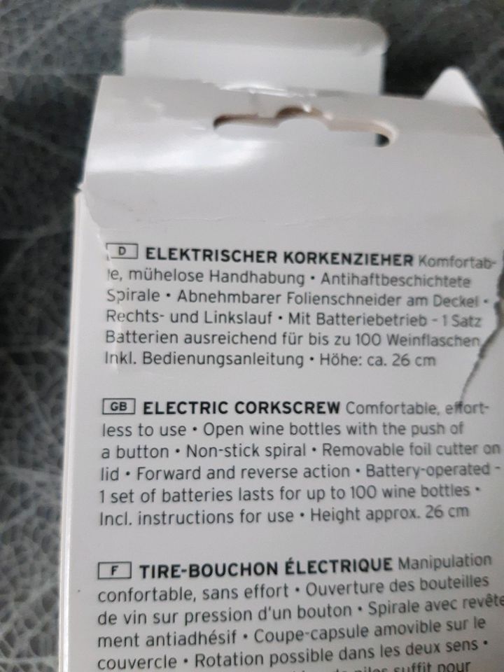 Elektrischer  Korkenzieher in Großdubrau