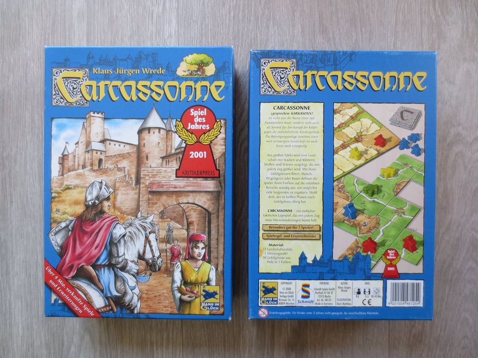 Carcassonne Gesellschaftsspiel 2000 HANS IM GLÜCK in Allmersbach