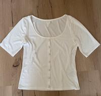 H&M Shirt Rippshirt Sommershirt Viskose Gr. S 36 / 38 Top Creme Berlin - Köpenick Vorschau