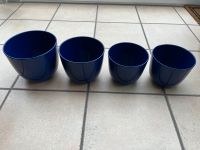 4 x Blumentöpfe blau Essen - Frillendorf Vorschau