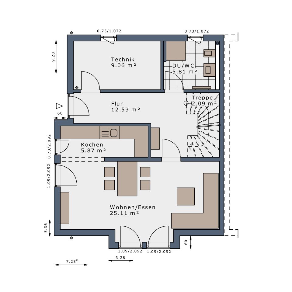 Vollenden Sie Ihr Glück und bauen Sie ihr Schwabenhaus in FR-Tiengen. Beste Effizienz 40 KFN/QNG in Freiburg im Breisgau