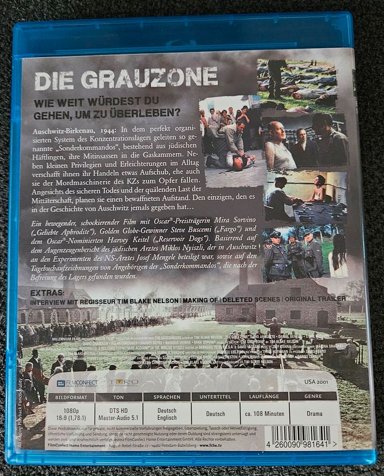 Blu-ray Film DIE GRAUZONE Harvey Keitel Steve Buscemi Neuwertig in Neunkirchen-Seelscheid