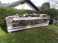 Brennholz ofenfertig ca.3m3 inkl.3x Holzlager mit Stützenfüßen Thüringen - Ilmenau Vorschau