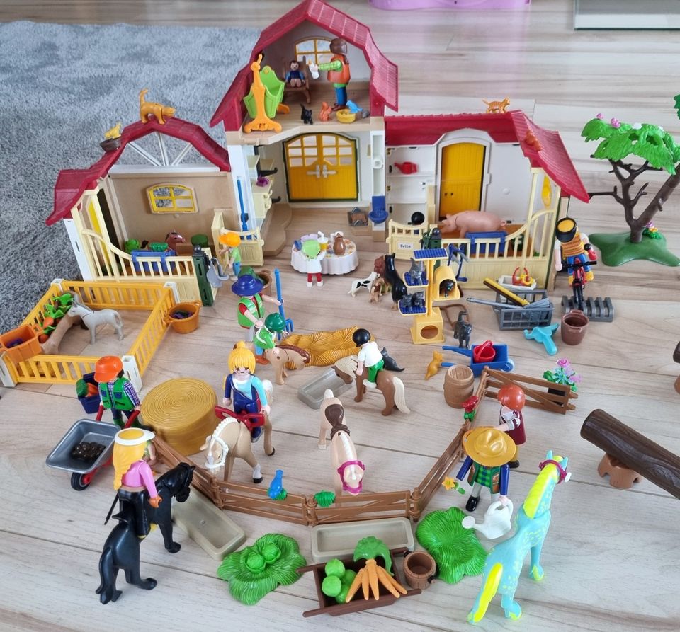 Playmobile Bauernhof mit diversen Figuren in Rastatt