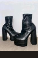 Asos chunky Plateau Heel Boots/Stiefel, 41  15,8 cm, matt Rostock - Lütten Klein Vorschau