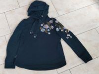 Zero Pullover Hoodie gesticktes Blumenmuster gr 38 dunkelblau Dortmund - Mengede Vorschau