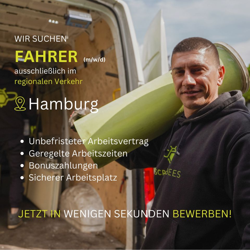 Fahrer für Metallentsorgung (m/w/d) unbefristet in Vollzeit gesucht in Hamburg