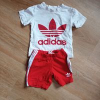 Mädchenset adidas bestehend aus Shirt und kurzer Hose Gr. 86 Baden-Württemberg - Albstadt Vorschau