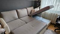 Schlafsofa mit Bettkasten zu verkaufen grau-weiß Duisburg - Marxloh Vorschau