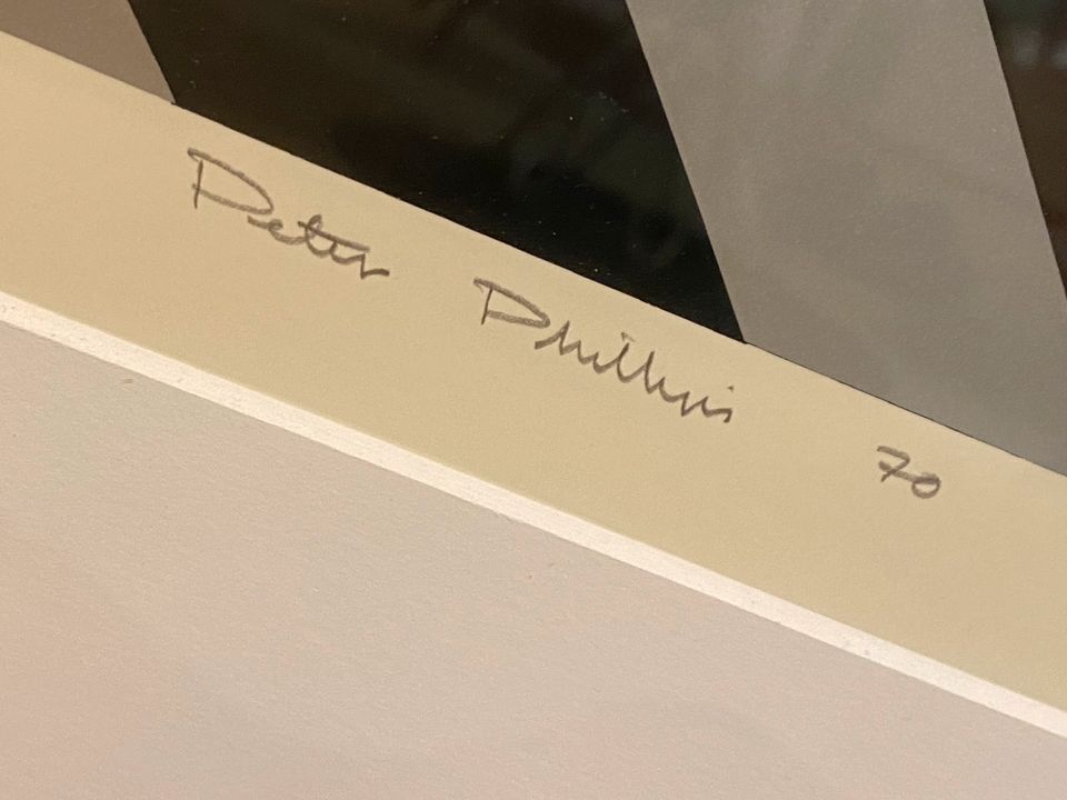 Original Peter Phillips, Pop Art Siebdruck signiert in Berlin