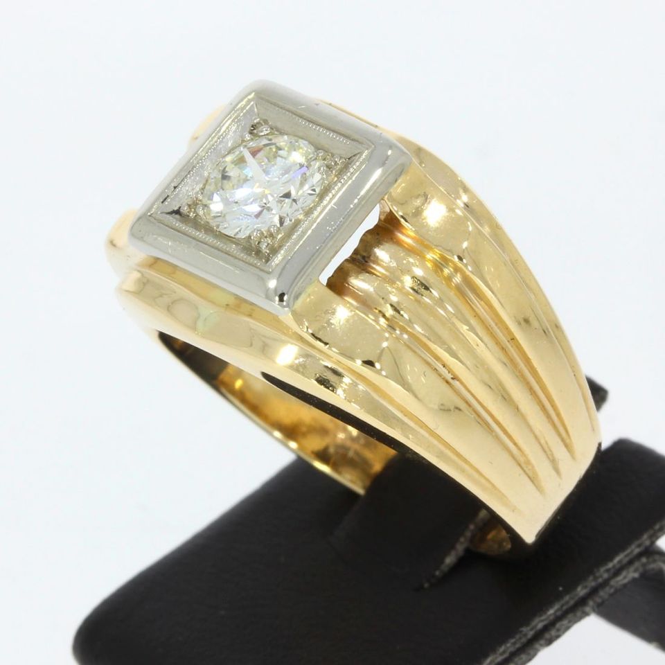 Wert: 4390,- Brillant 0,7ct Goldring 14K 585 bicolor pdddd 29593 in Düsseldorf