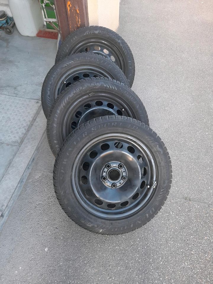 Winterräder VW ET 48 Stahlfelgen 205/55R16 in Schwieberdingen