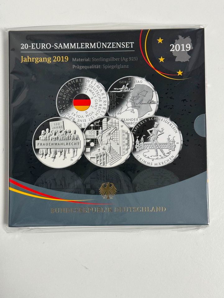 BRD 20-Euro-Sammlermünzen-Set 2019 Spiegelglanz PP in Osnabrück