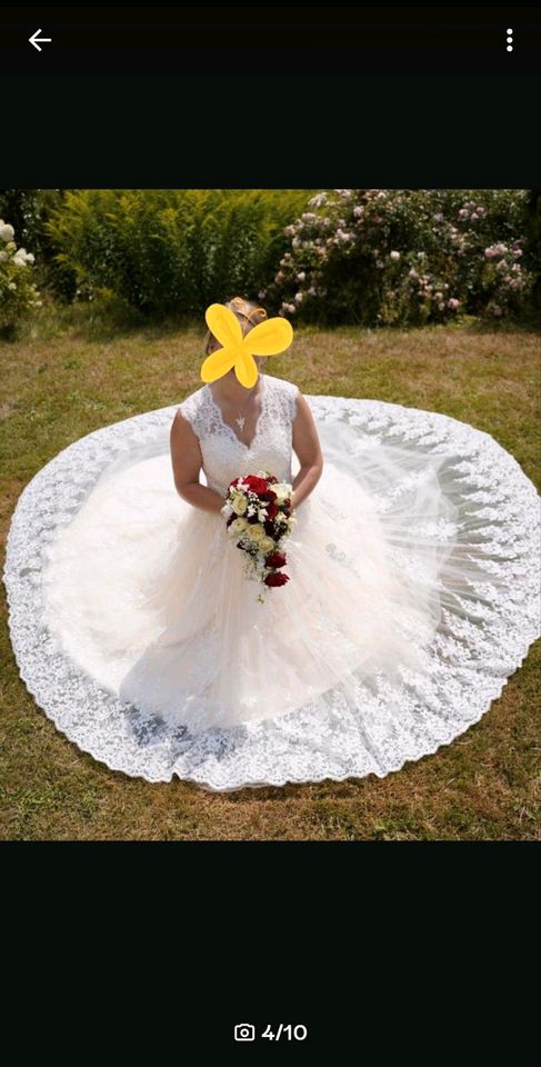 Brautkleid, Prinzessinnenkleid, Hochzeitskleid 40/42 in Neuötting