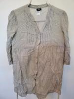 H&M Damen Bluse Oberteil Tunika lang Gr.38 weiß grau Kleid Niedersachsen - Ebstorf Vorschau