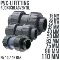 PVC Rückschlagventil 16 - 75mm Klebemuffe / Verschraubung Nordrhein-Westfalen - Jüchen Vorschau