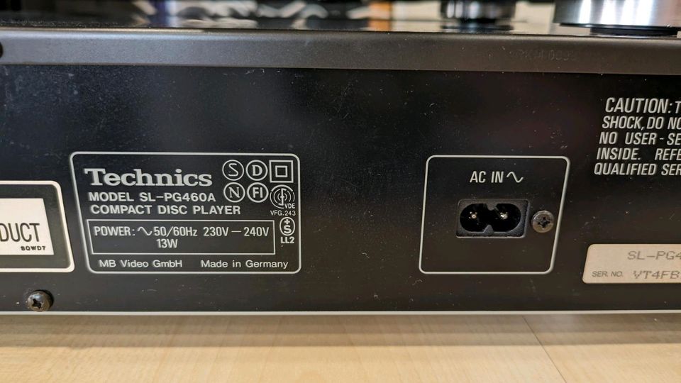 Technics SA-GX2300 und CD Player SL-PG460A in Niebüll