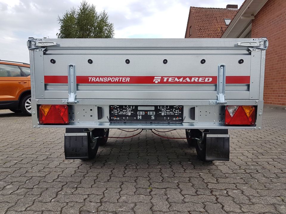 Temared Transporter 2515/2 C 1,5t 1.500kg Hochlader Anhänger in Lüdersfeld