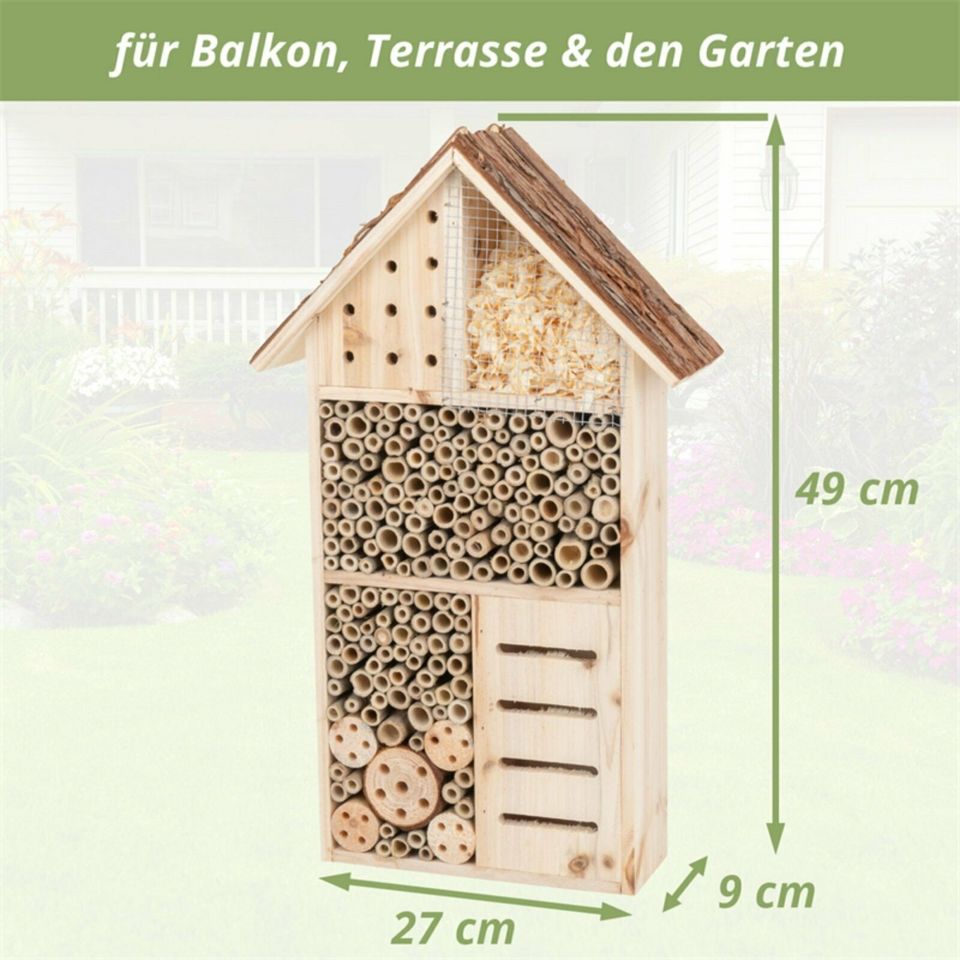 Insektenschutz-Haus, Insektenhotel 27 x 9 x 49cm in Viöl