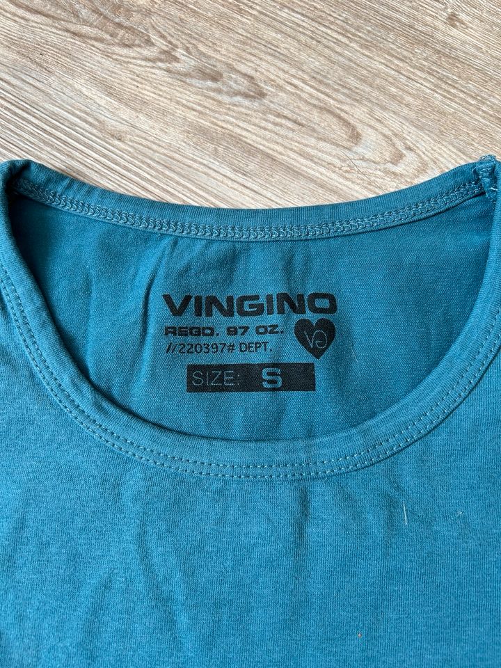 Vingino Langarmshirt/Shirt Gr. S 116/128, petrol in Neumünster