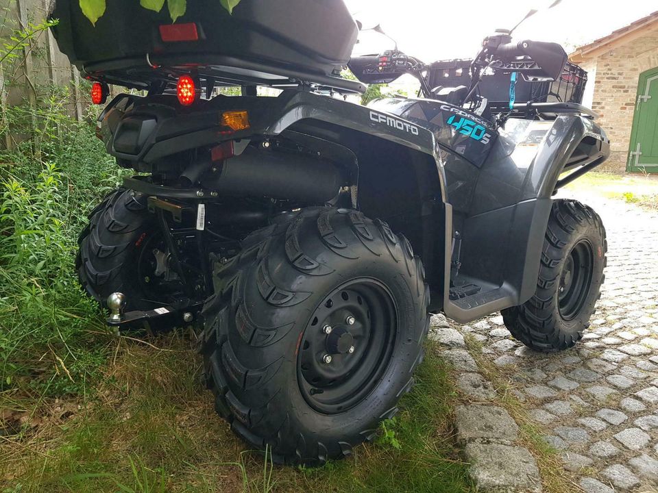 CFmoto 450 one LOF ATV Quad inkl. Schneeschild + Griffheizung NEU in Am Mellensee