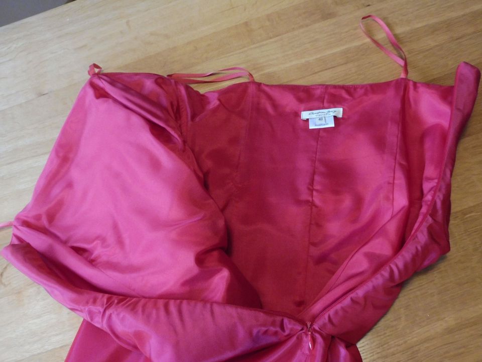 Christian Berg Cocktail Abendkleid Gr. 40 rosa/rot m.Umhang/Schal in Neunkirchen