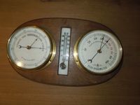 Antike Wetterstation Barometer Thermometer Hygrometer D.R.G.M. Hessen - Geisenheim Vorschau