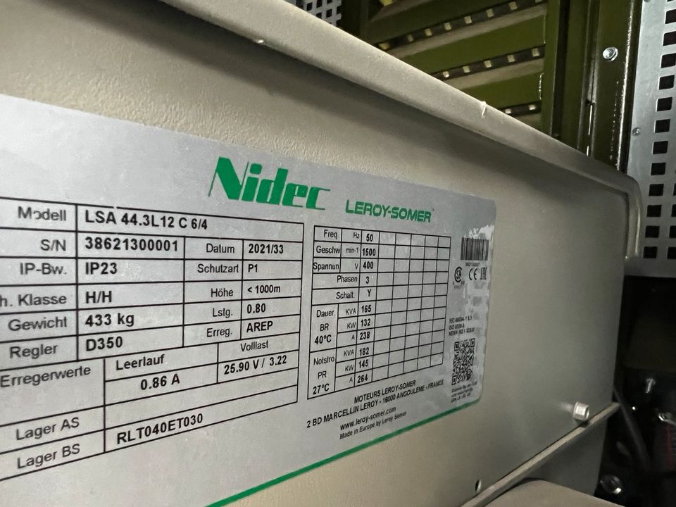 Notstromaggregat 150 KvA Stromerzeuger 150 KvA in Salzhausen