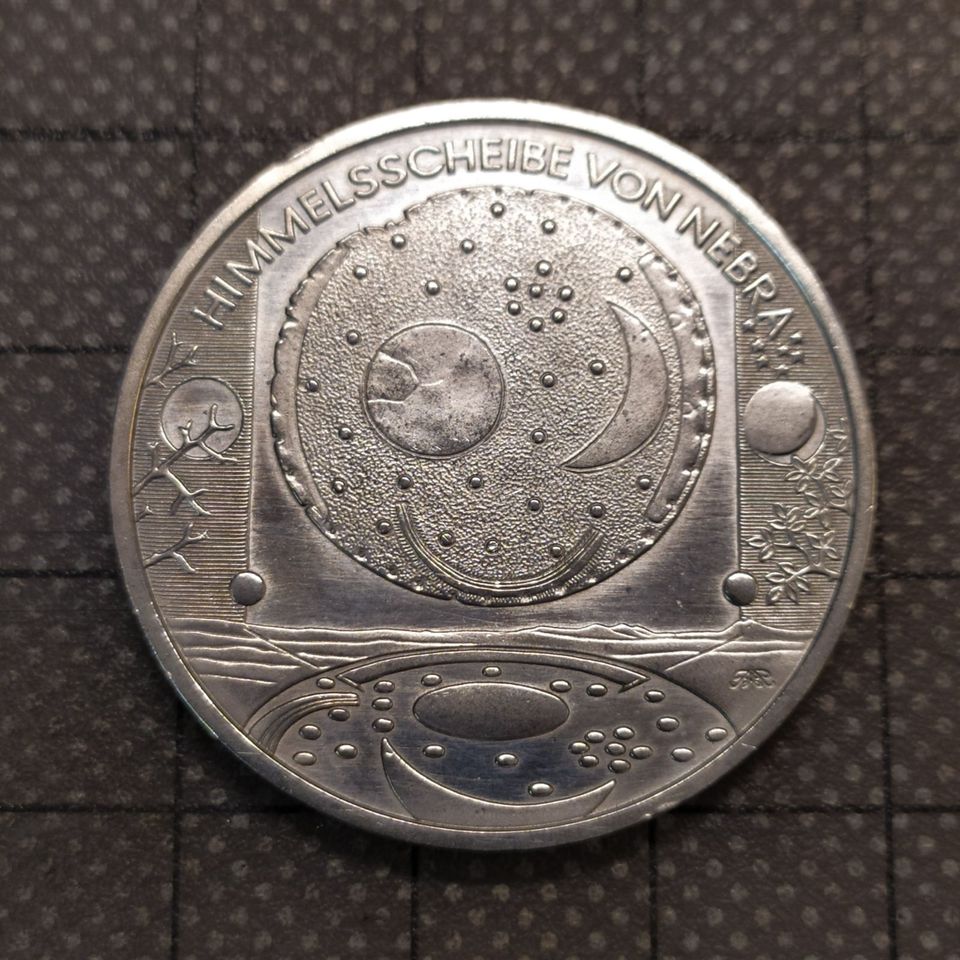 Münzring Coin Ring 10 Euro Himmelsscheibe von Nebra Silber 2008 in Hamburg