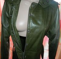 Damenlederparka mit Kapuze Gr. M-L, Diesel Leder/Stoff Jacke Hessen - Langenselbold Vorschau
