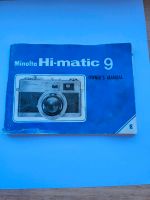 Minolta Hi-matic 9 Gebrauchsanweisung in englisch Hessen - Gründau Vorschau