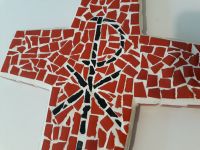 Kreuz Kirche Jesus Kacheln Mosaik Vintage 1970er Hamburg-Mitte - Hamburg Hamm Vorschau