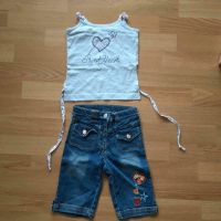 Set aus 3/4 Jeans + Träger Top Gr. 92 Sachsen - Wilsdruff Vorschau