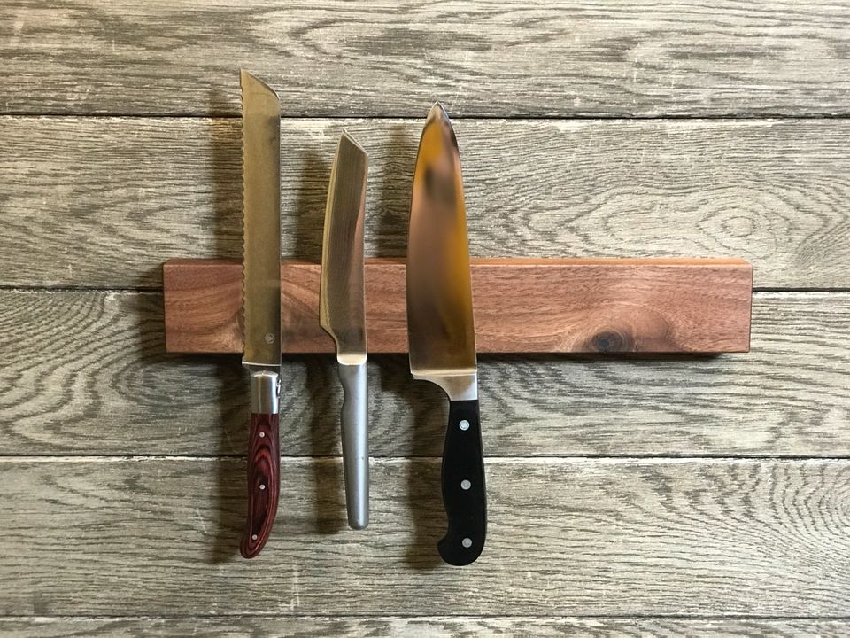 Messerleiste versch. Holzsorten und Längen, 7, 9 oder 12 Messer in Stutensee